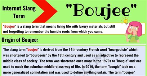 It is a slang term that describes something high class or fancy. . Boujiee meaning